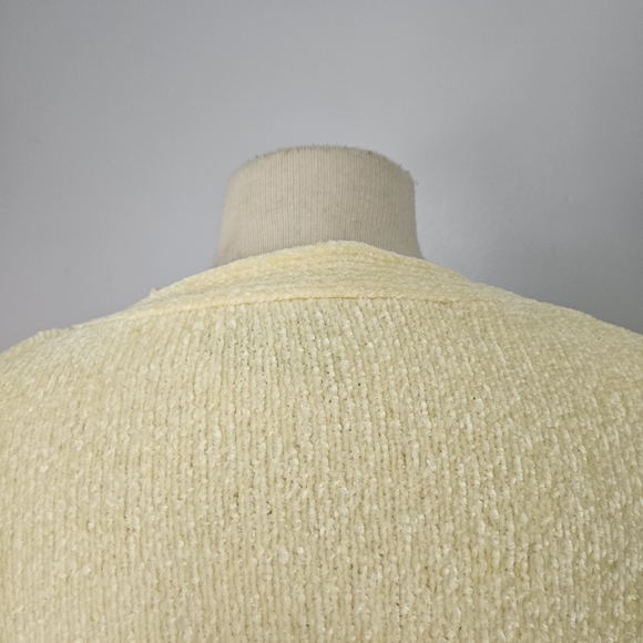 Urban Outfitters Size S V Neck Yellow Chenille Sweater - Picture 14 of 16
